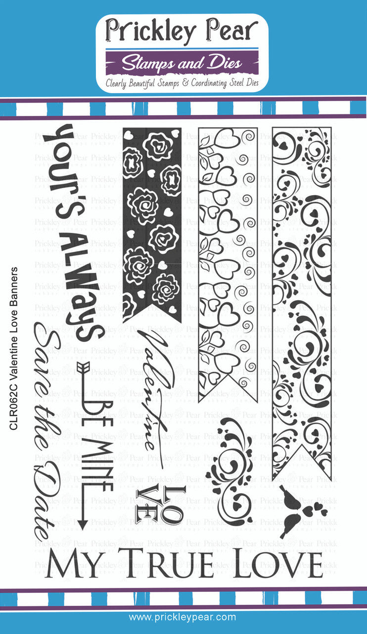 Stamps - Valentine Love Banner - CLR062C