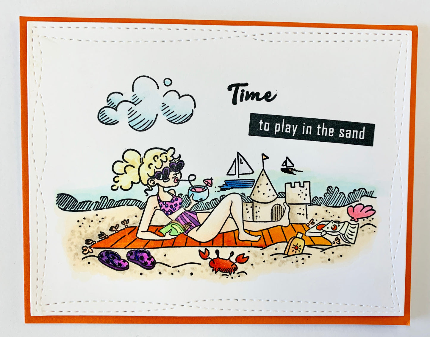 Play Day on the Beach Stamps