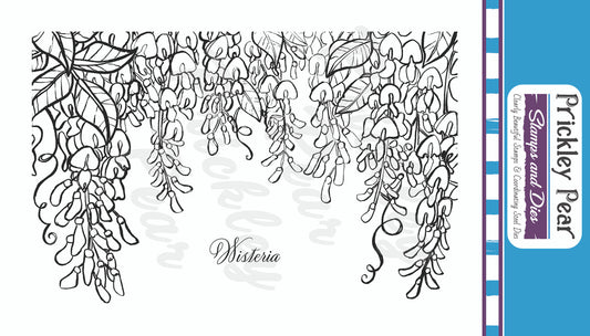 Stamps - Sketched Florals -  Wisteria - CLR243