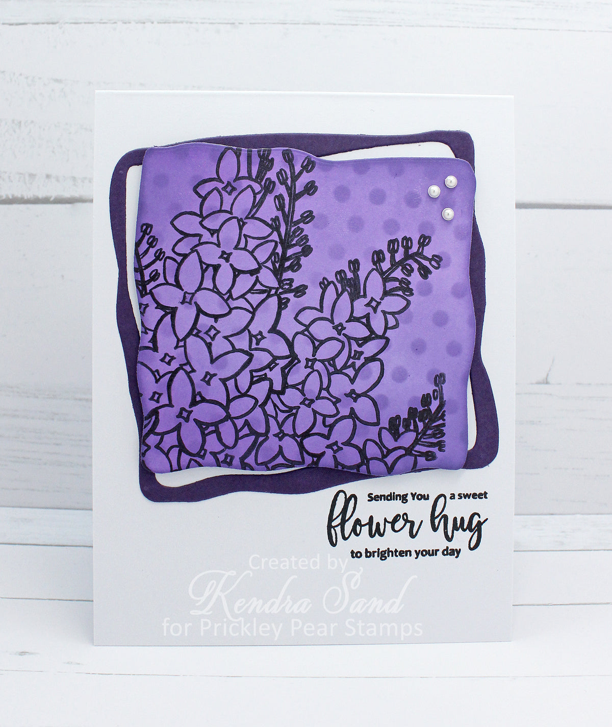 Sketched Florals -  Lilac Stamps - CLR246