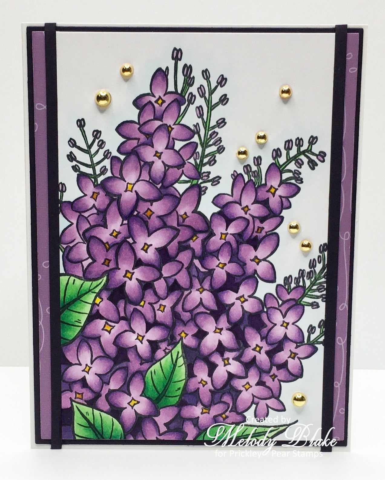 Sketched Florals -  Lilac Stamps - CLR246