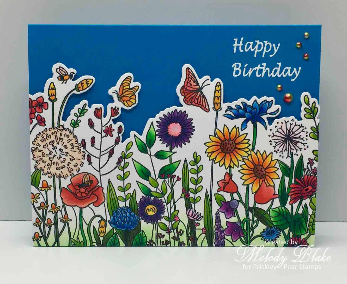 Sketched Florals - Wildflowers Stamp & Die Bundle