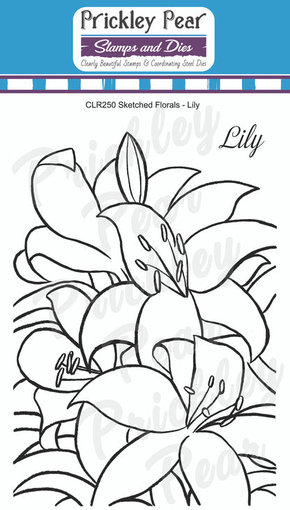 Sketched Florals -  Lily Stamps