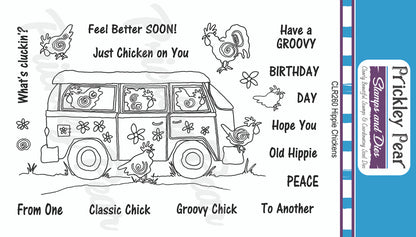 Hippie Chickens Stamps