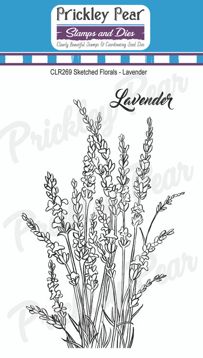 Stamps - Sketched Florals - Lavender - CLR269