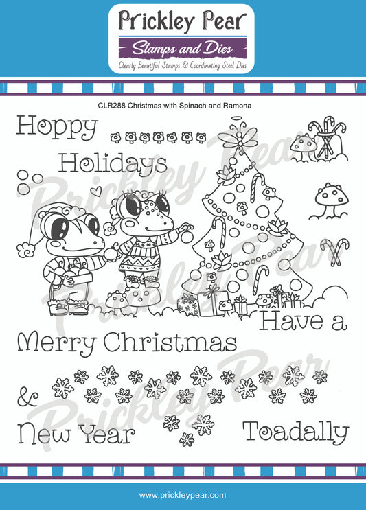 Stamps - Christmas with Spinach & Ramona - CLR288