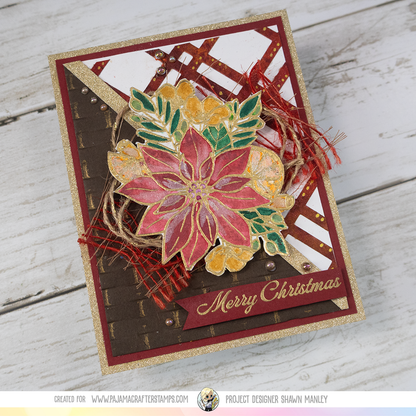 Citrus & Scarlet Blooms Stamps