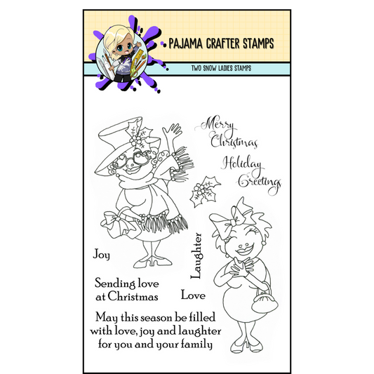 Two Snow Ladies Stamps