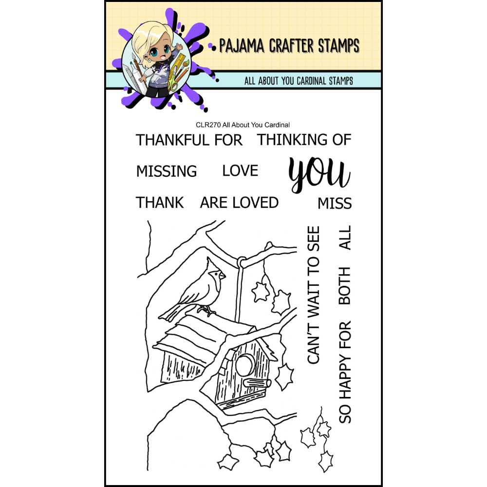 All About You Cardinal Stamps
