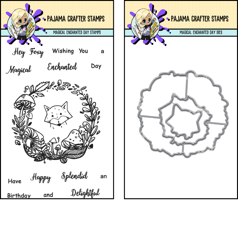 Magical Enchanted Day Stamps and Wreath Die Bundle