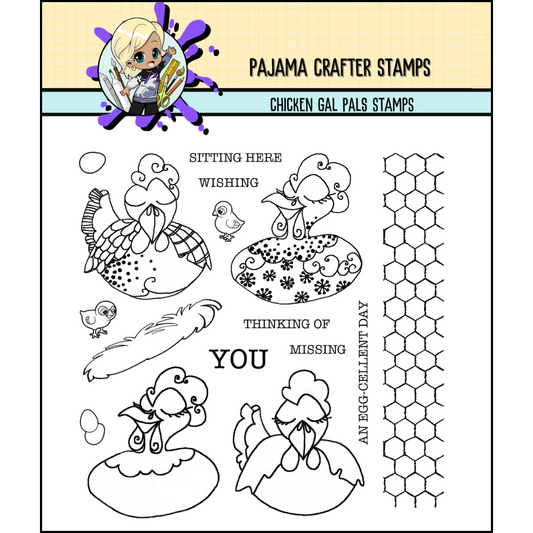 Chicken Gal Pals Stamps