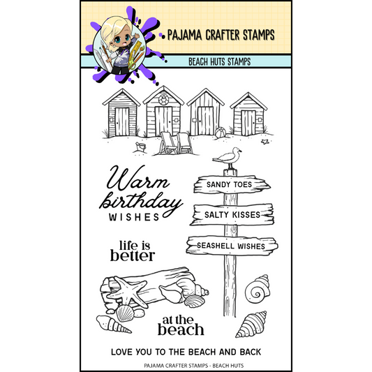 Beach Huts Stamps