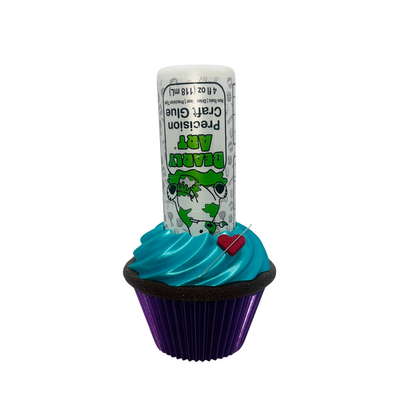 Cupcake Glue Holder - Teal/Purple