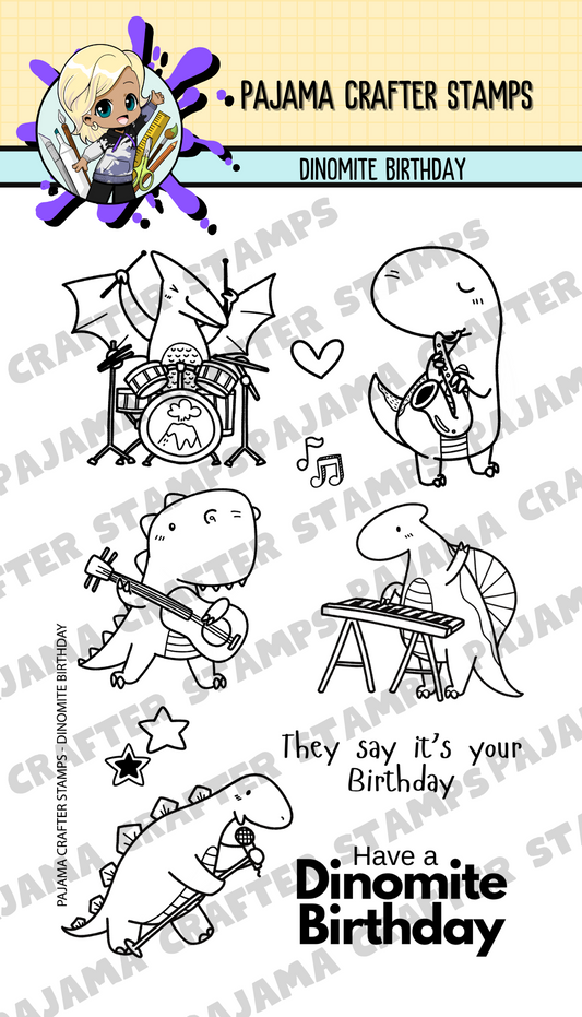 Dinomite Birthday Stamp