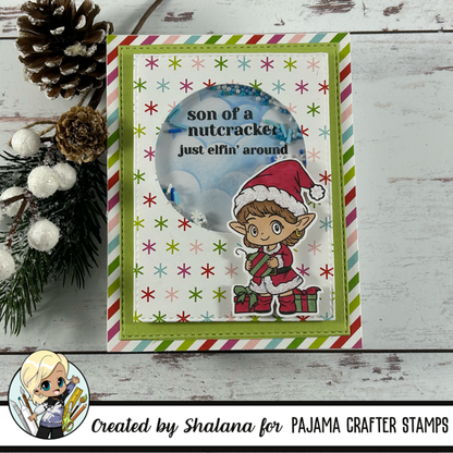 Stamp - Elfin' Christmas- PCS-068