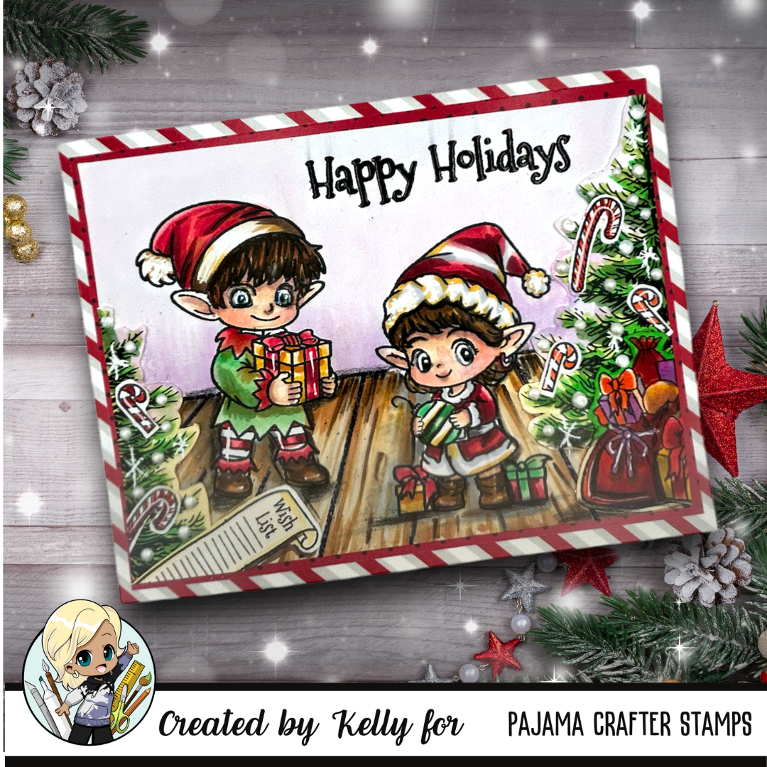 Stamp - Elfin' Christmas- PCS-068