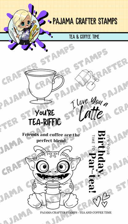 Tea & Coffee Time Stamps