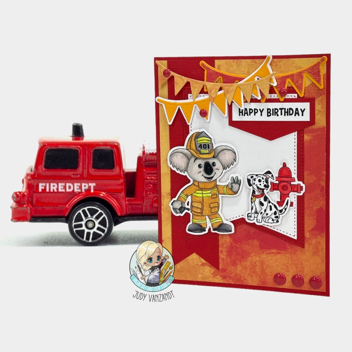 Stamps - Firefighter Koala Bear - CLR227