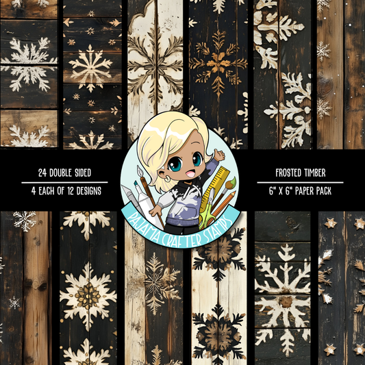 Frosted Timber Paper Pack