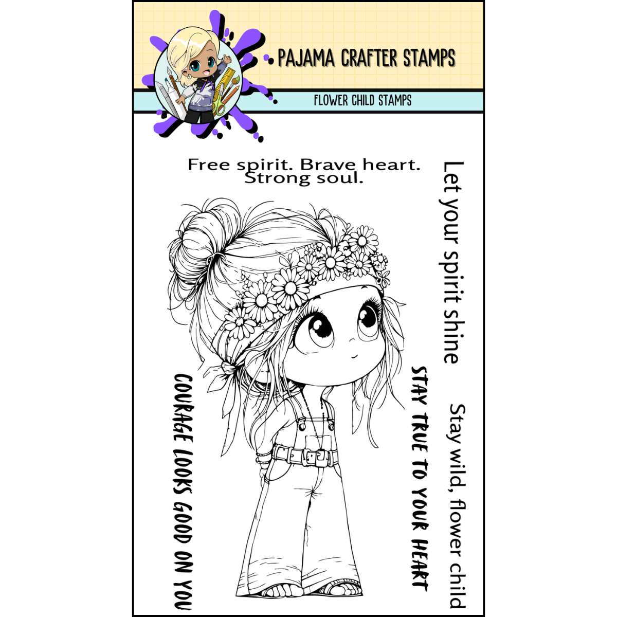 Flower Child Stamps