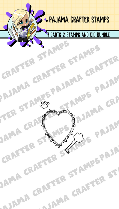 Hearts 2 Stamps & Die Bundle