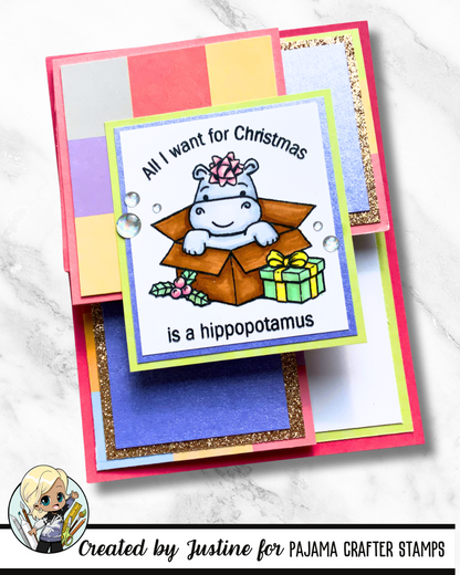 Hippo Ho Ho Stamps