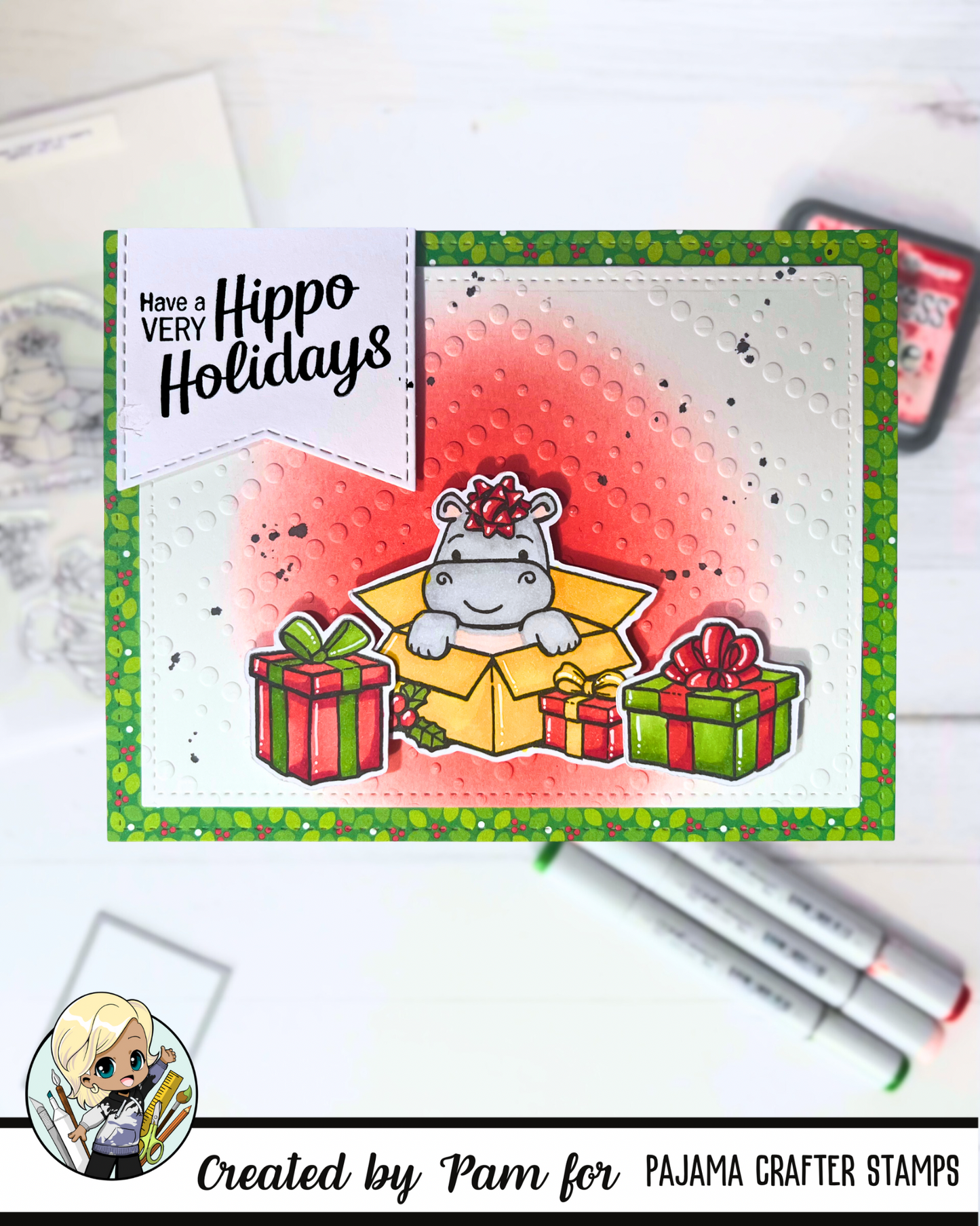Hippo Ho Ho Stamps