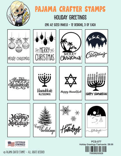 Holiday Greetings Flashcards