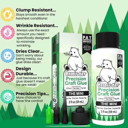 Bearly Art THE MINI Precision Craft Glue - Mini 2 ounce Bottle