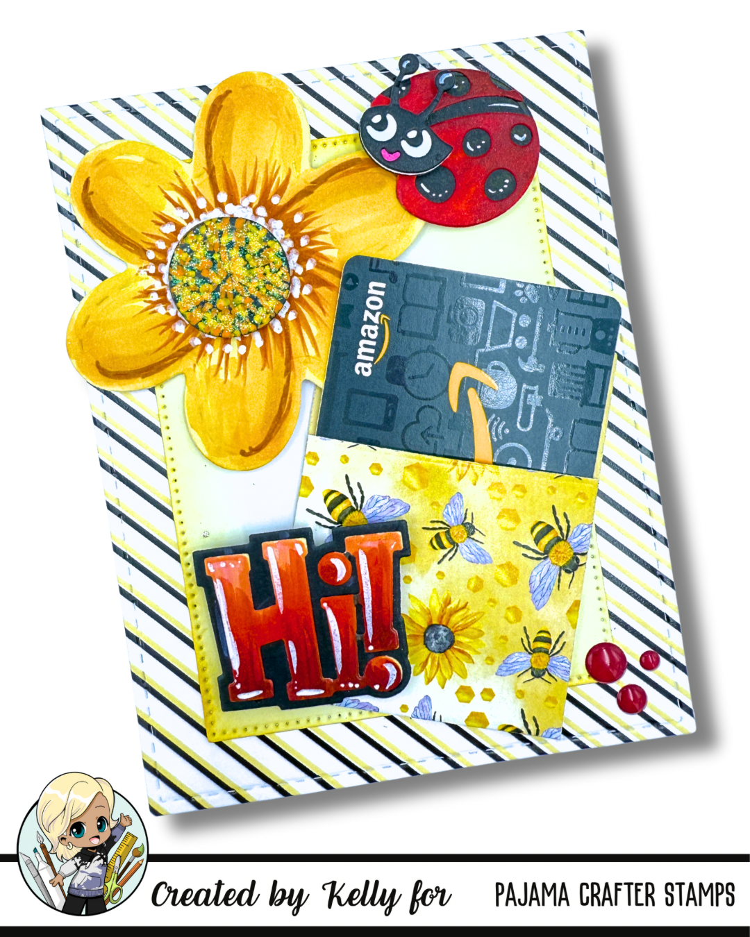 Lady Bug Gift Card Holder Die