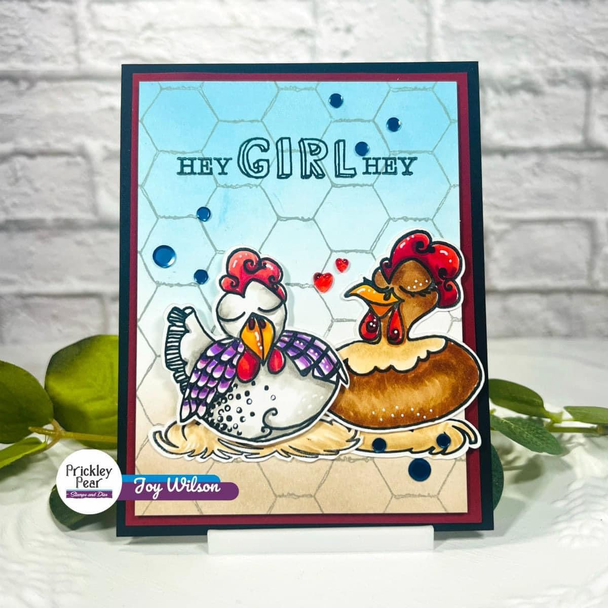 Chicken Wire Background Stamp