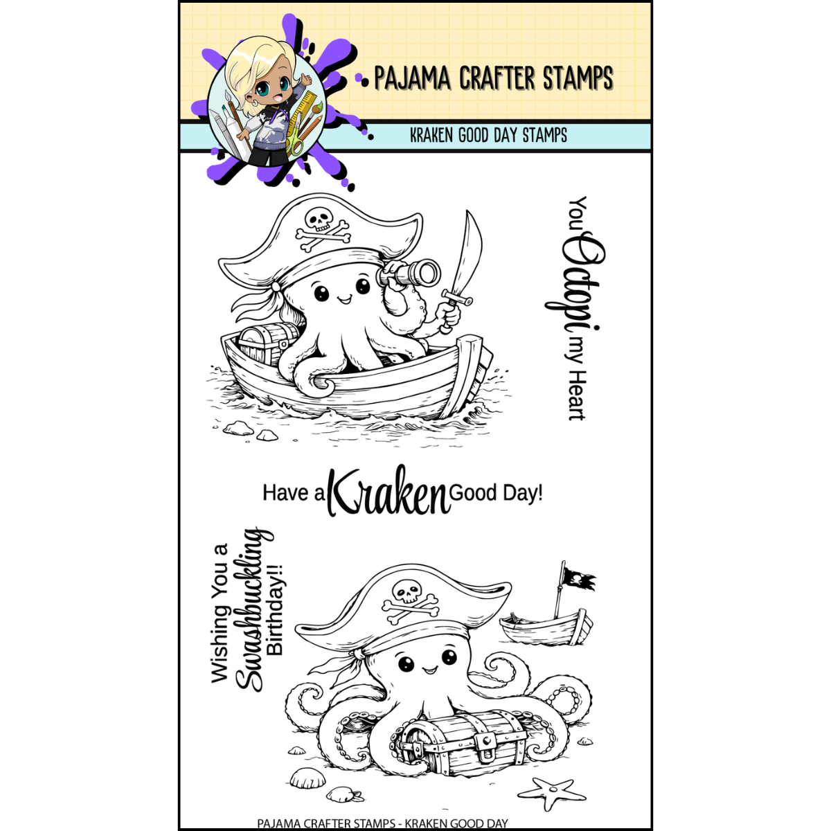 Kraken Good Day Stamps