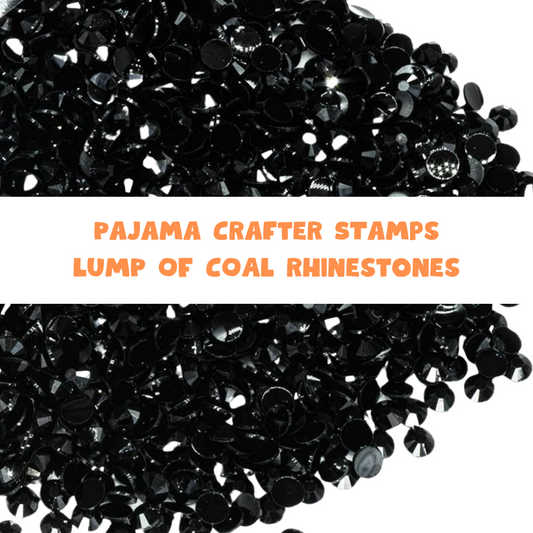 Lump of Coal Rhinestone Mix Embellishments