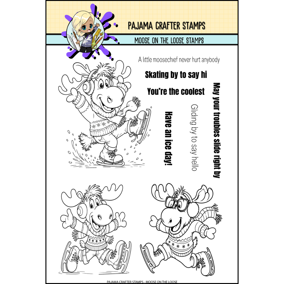 Moose On The Loose Stamps
