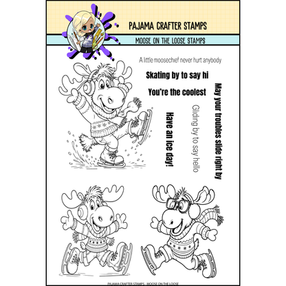 Moose On The Loose Stamps