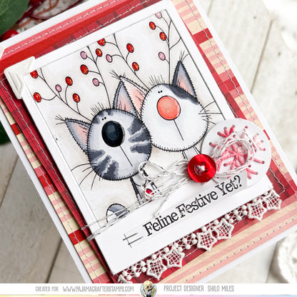 Merry Meowmas Stamps