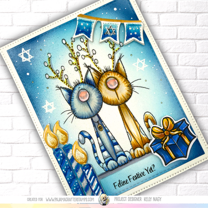 Merry Meowmas Stamps