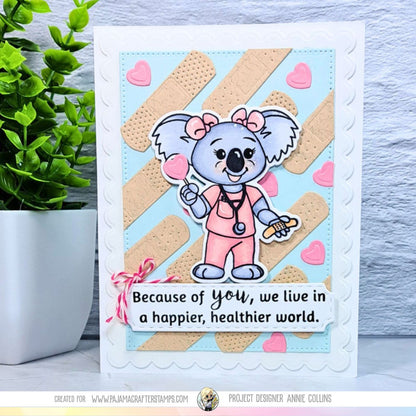 Nurse Koala Bear Stamps & Die Bundle