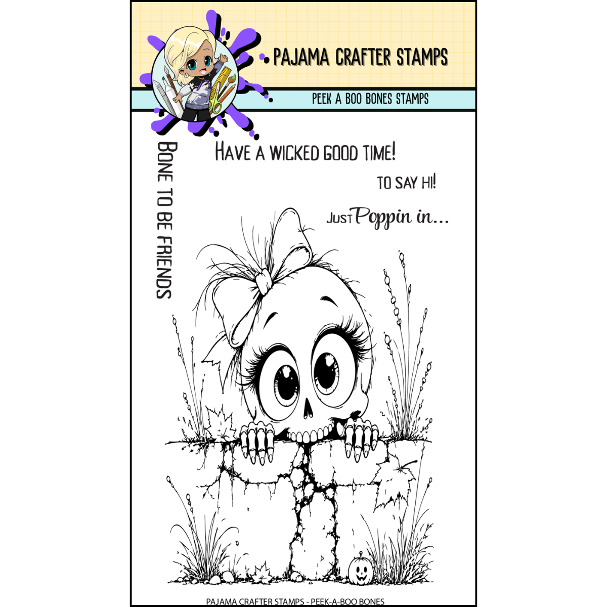 Peek A Boo Bones Stamps