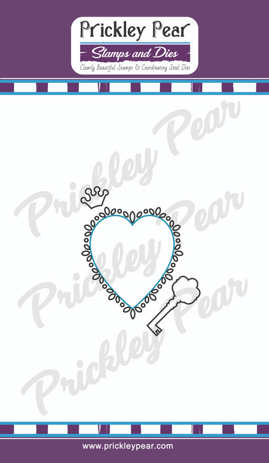 Die - Heart Key Crown - PPRS-D016