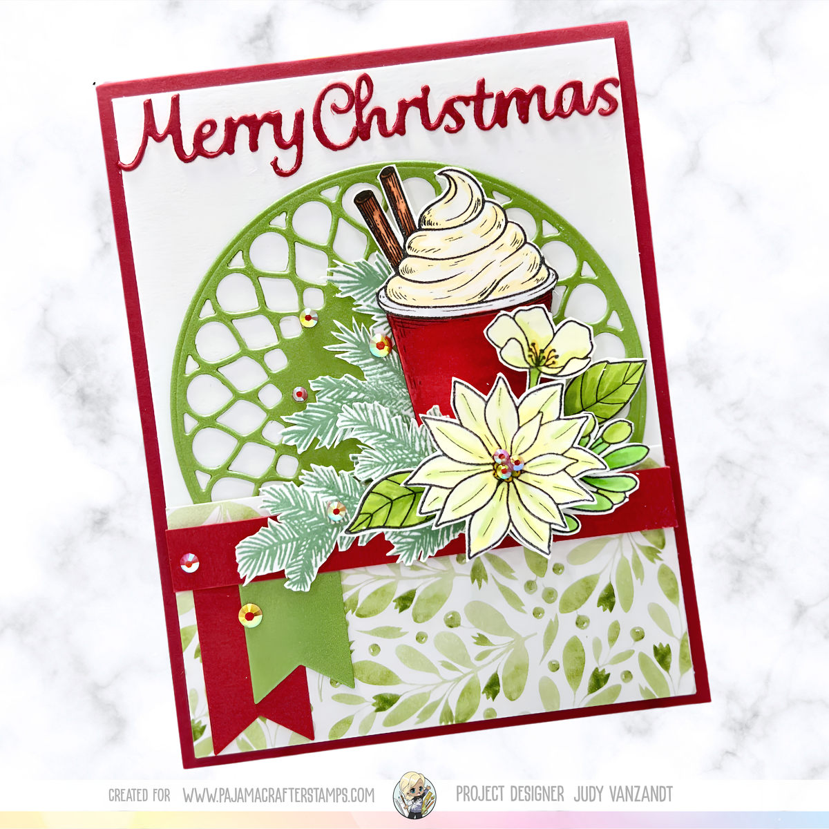 Citrus & Scarlet Blooms Stamps