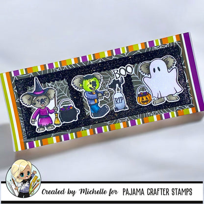 Trick or Treat Koala Goblins Stamp and Die Bundle