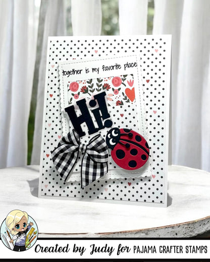 Lady Bug Gift Card Holder Die