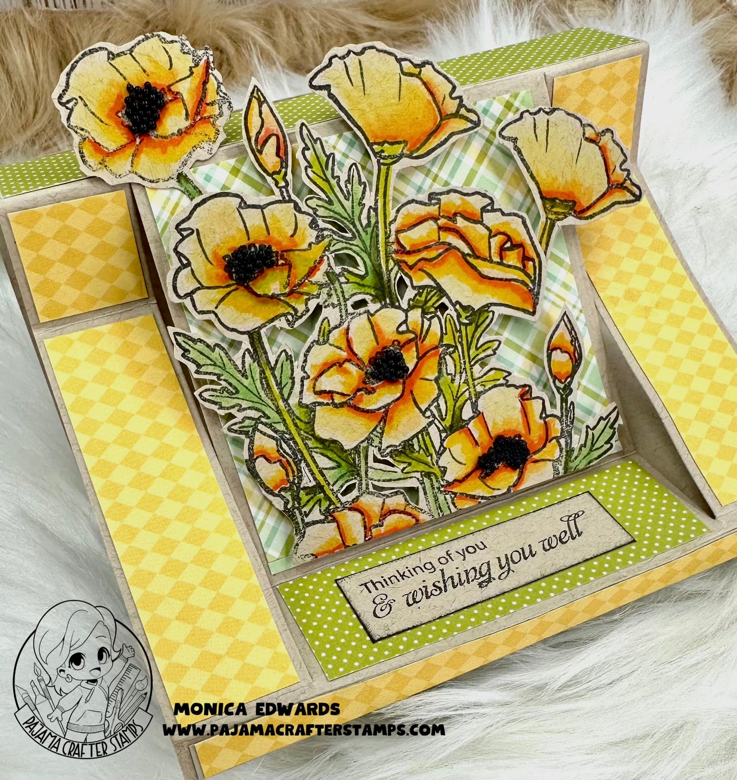 Stamps - Sketched Florals -  Poppy - CLR247