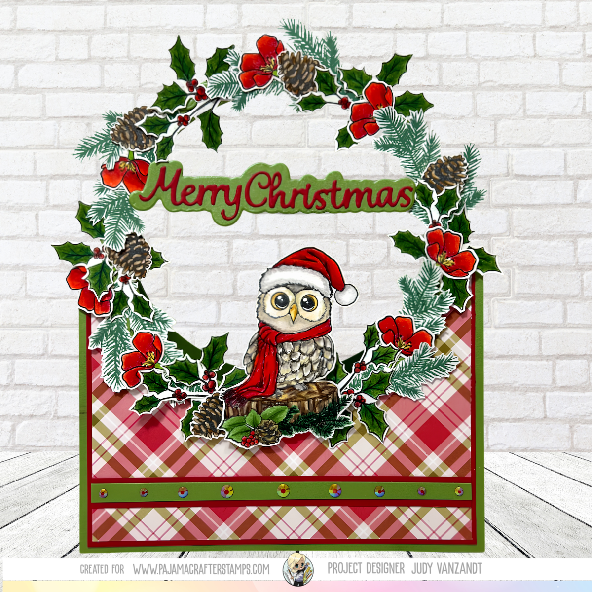 Rustic Christmas Owl Stamps