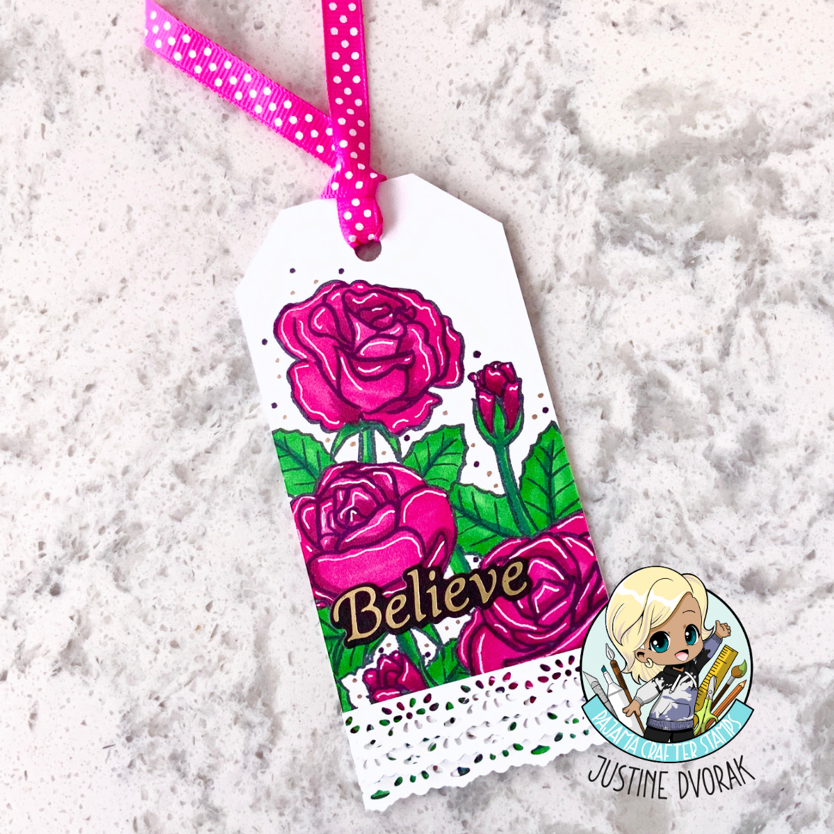 Stamps - Sketched Florals - Rose - CLR255