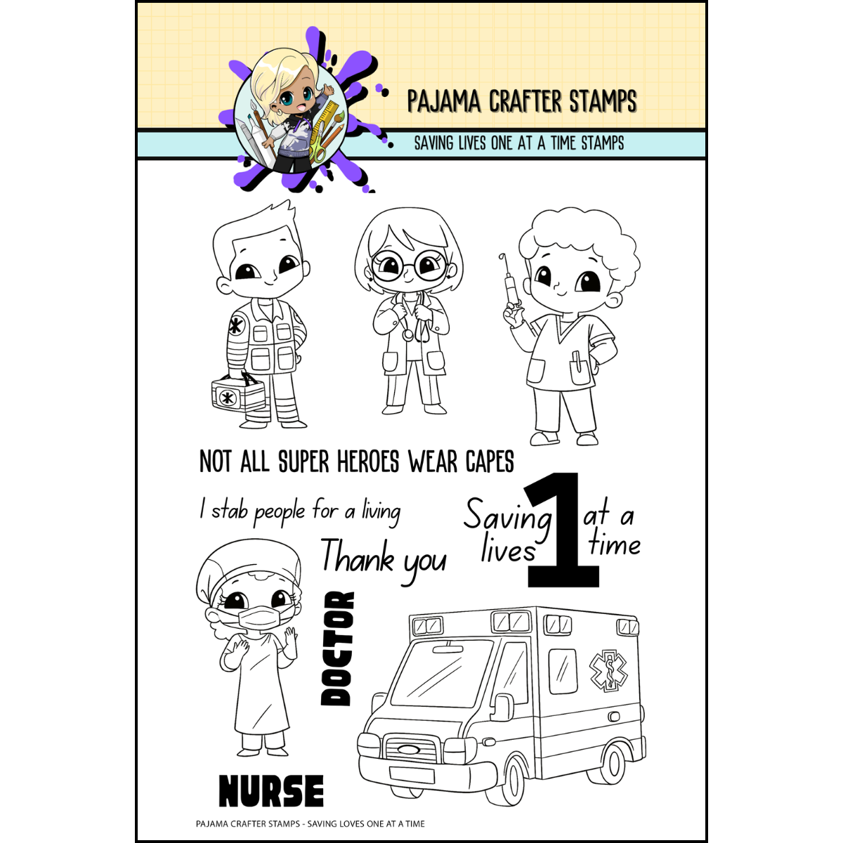 Saving Lives One At a Time Stamps