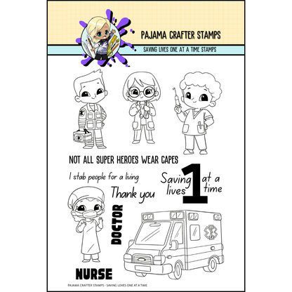 Saving Lives One At a Time Stamps