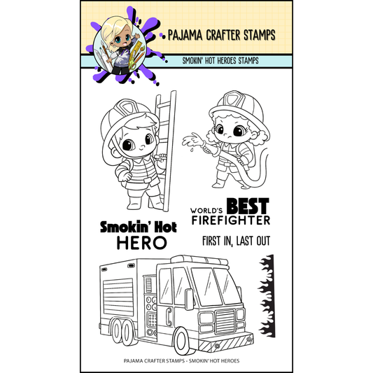 Smokin' Hot Heroes Stamps