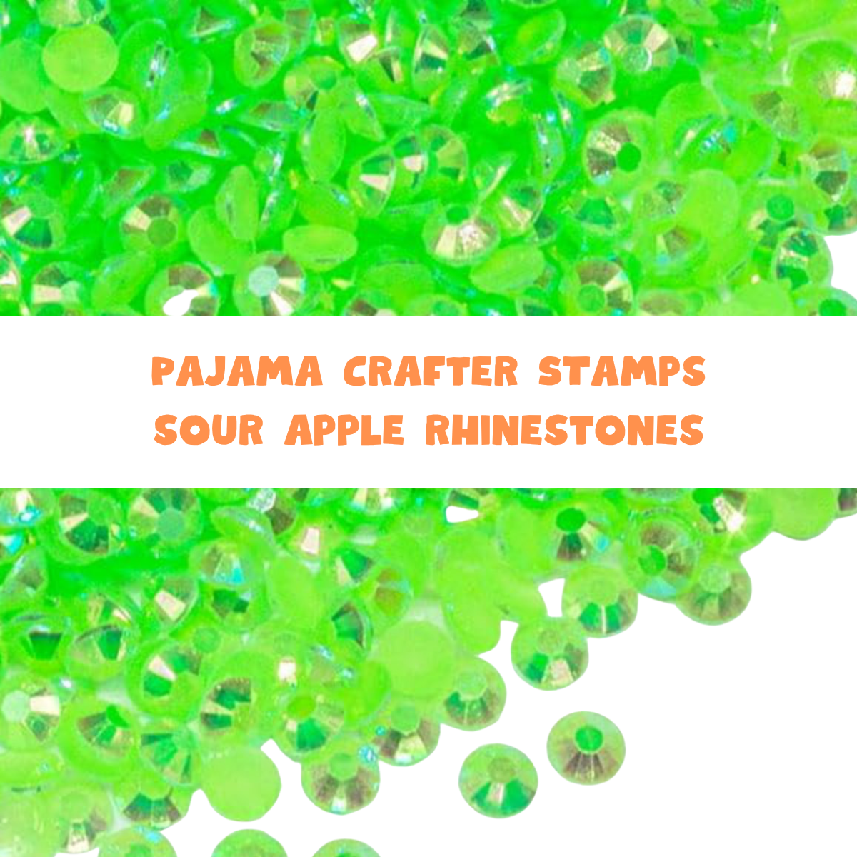Apple Rhinestone Sour Apple Rhinestone Mix Embellishments – Pajama Crafter Stamps